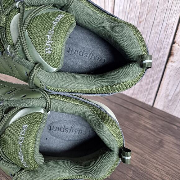 Easy Spirit Romy Eco Leather Walk Run Sneaker Green Recycled Sole Women's 9.5 N - Picture 7 of 9